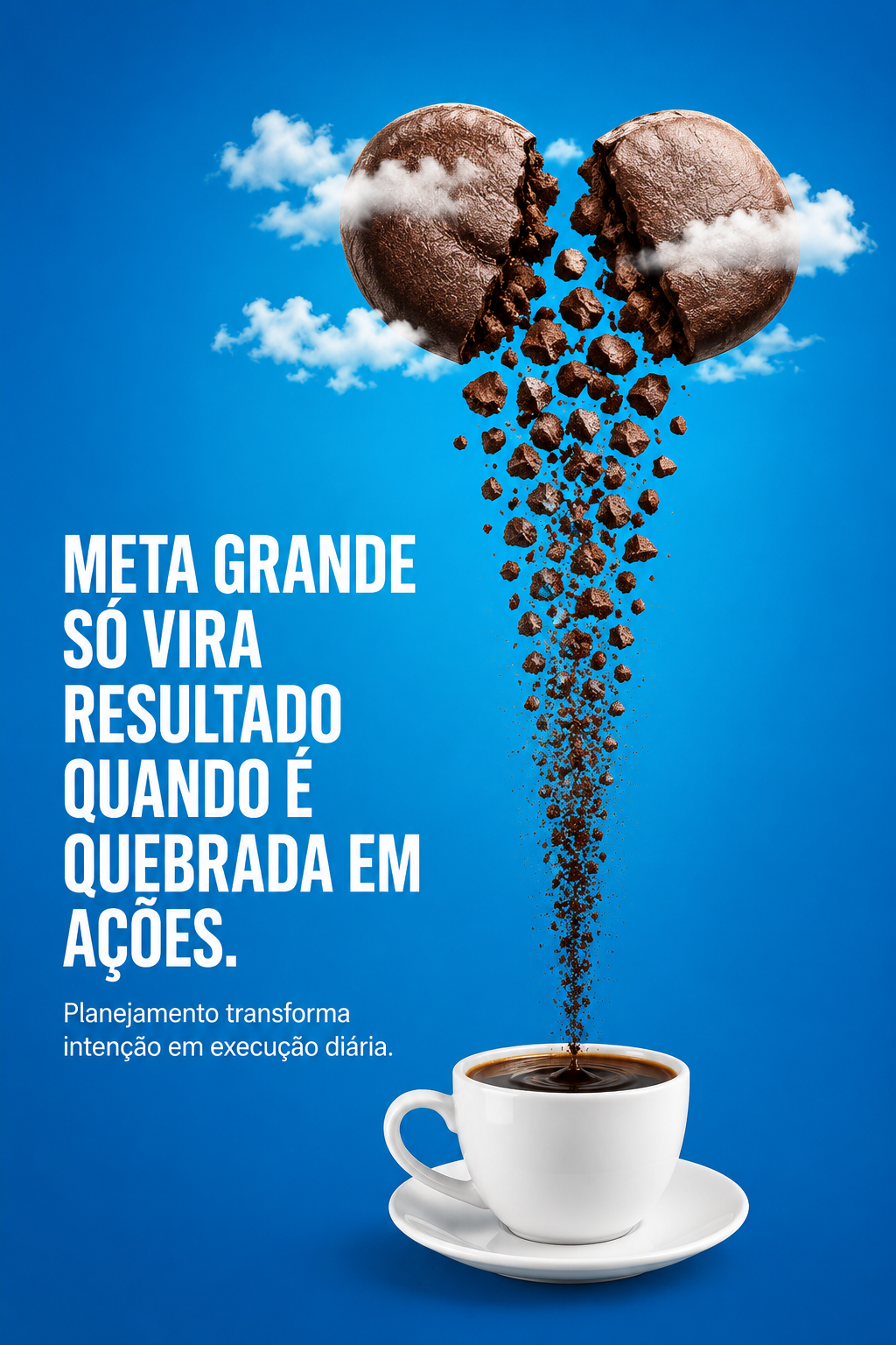 Meta grande sem execução diária continua sendo intenção