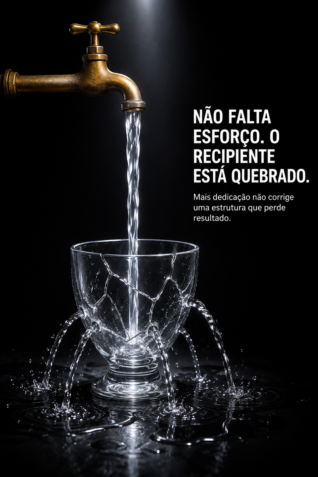 Mais dedicação não salva uma estrutura quebrada