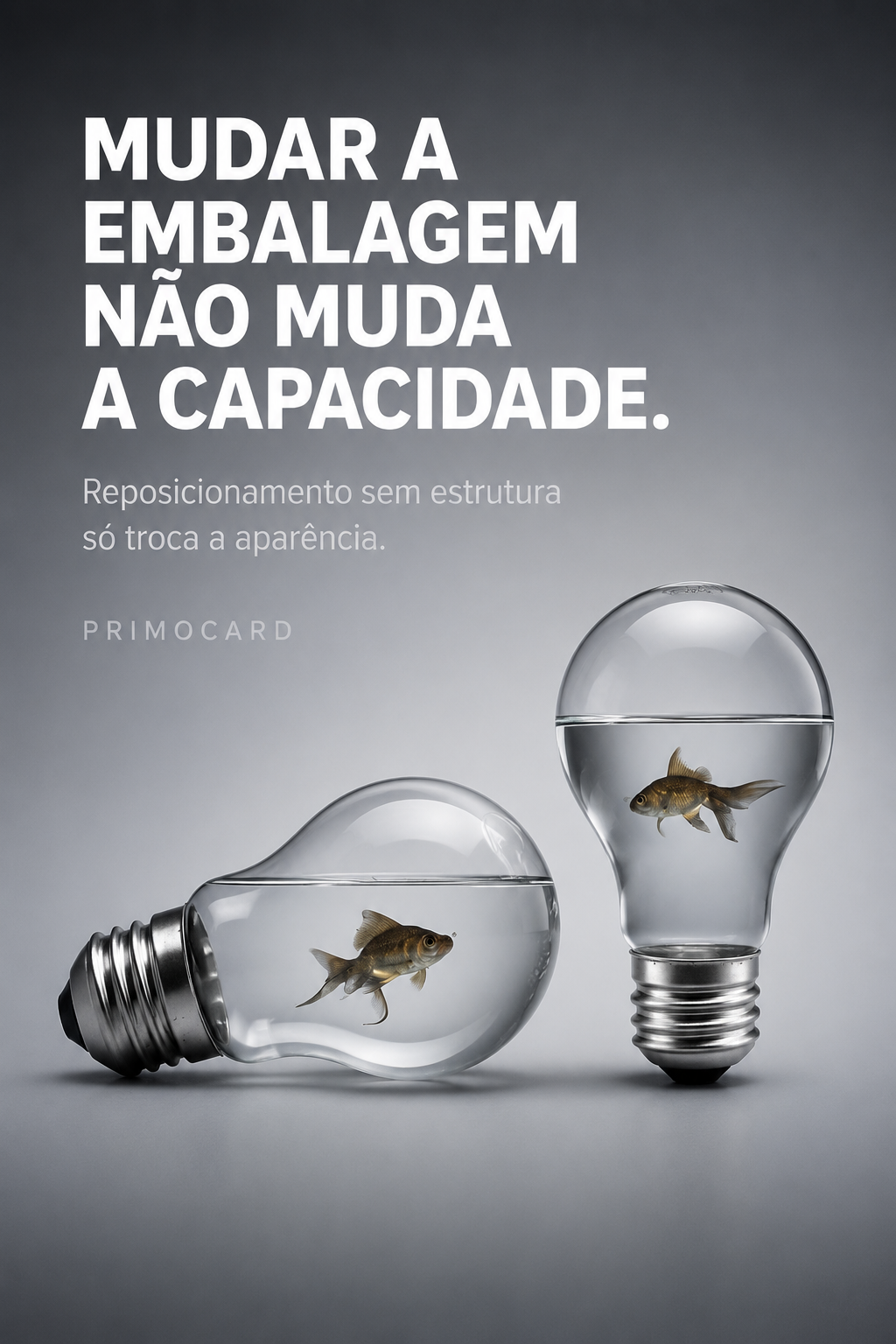 Mudar a embalagem não muda a capacidade