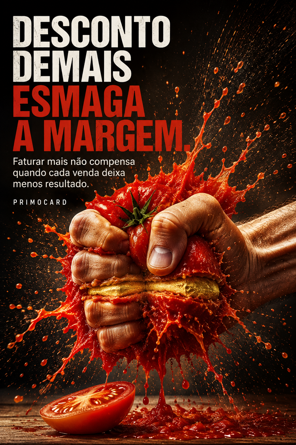 Desconto demais esmaga a margem