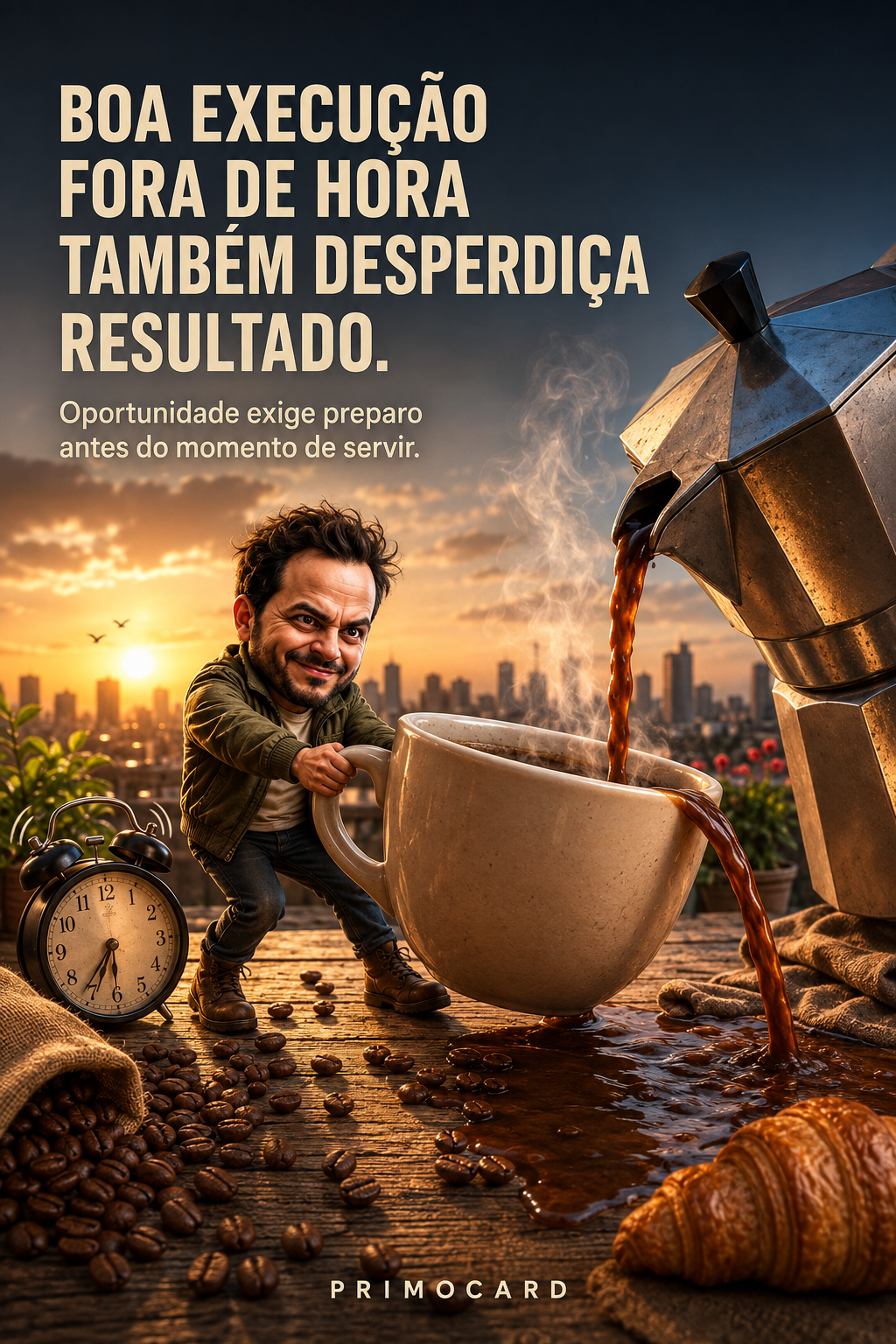 Uma boa execução fora de hora também desperdiça resultado
