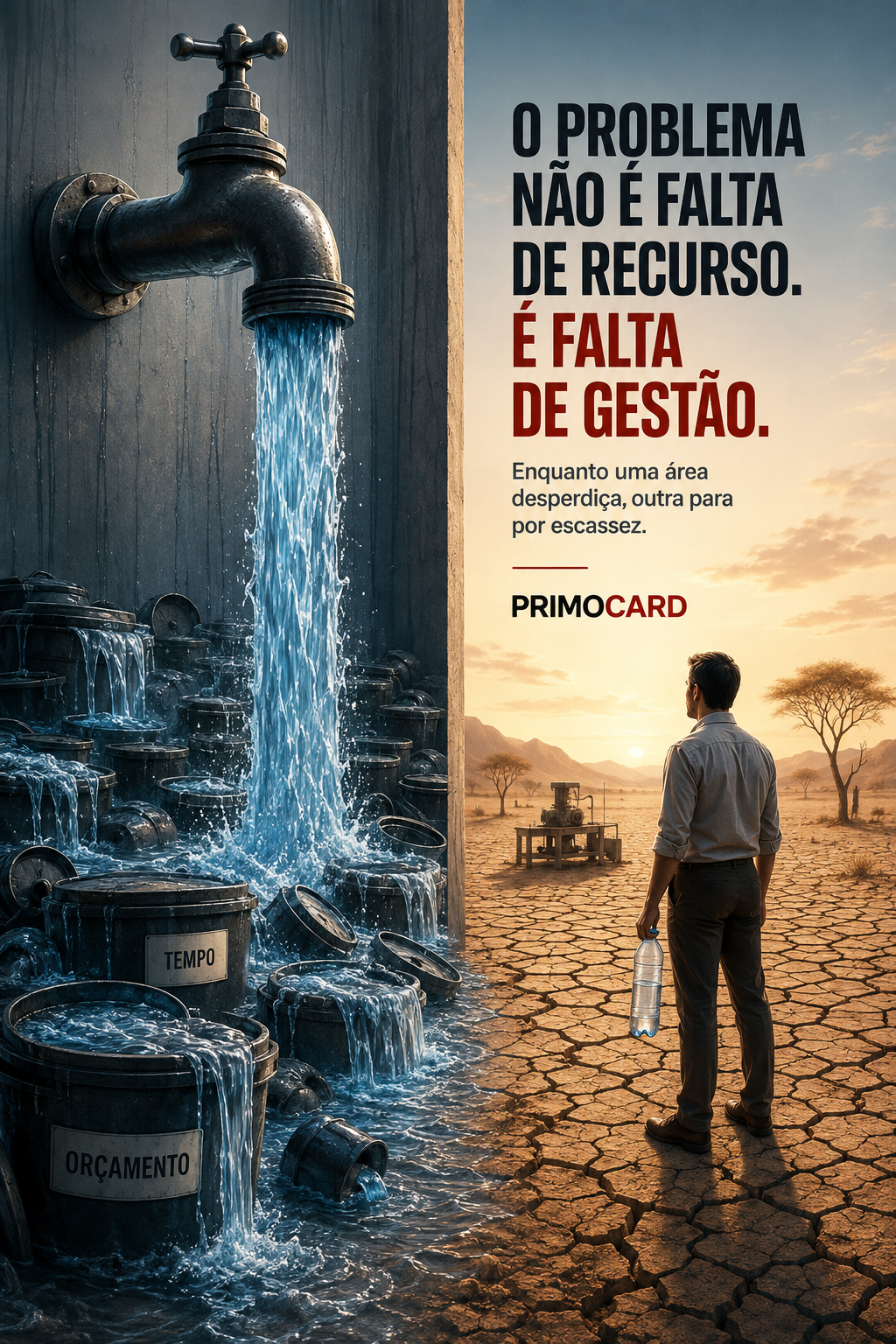 O problema não é falta de recurso
