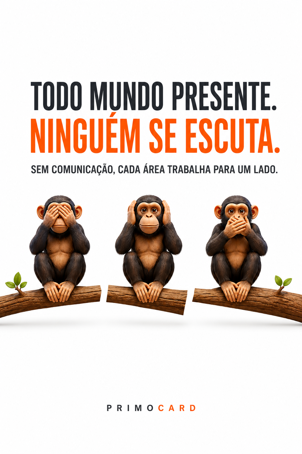 Presença sem escuta não produz alinhamento