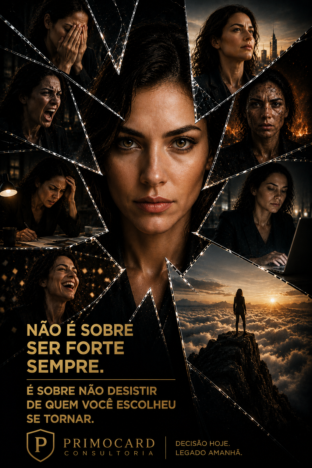Força também significa continuar sem se abandonar