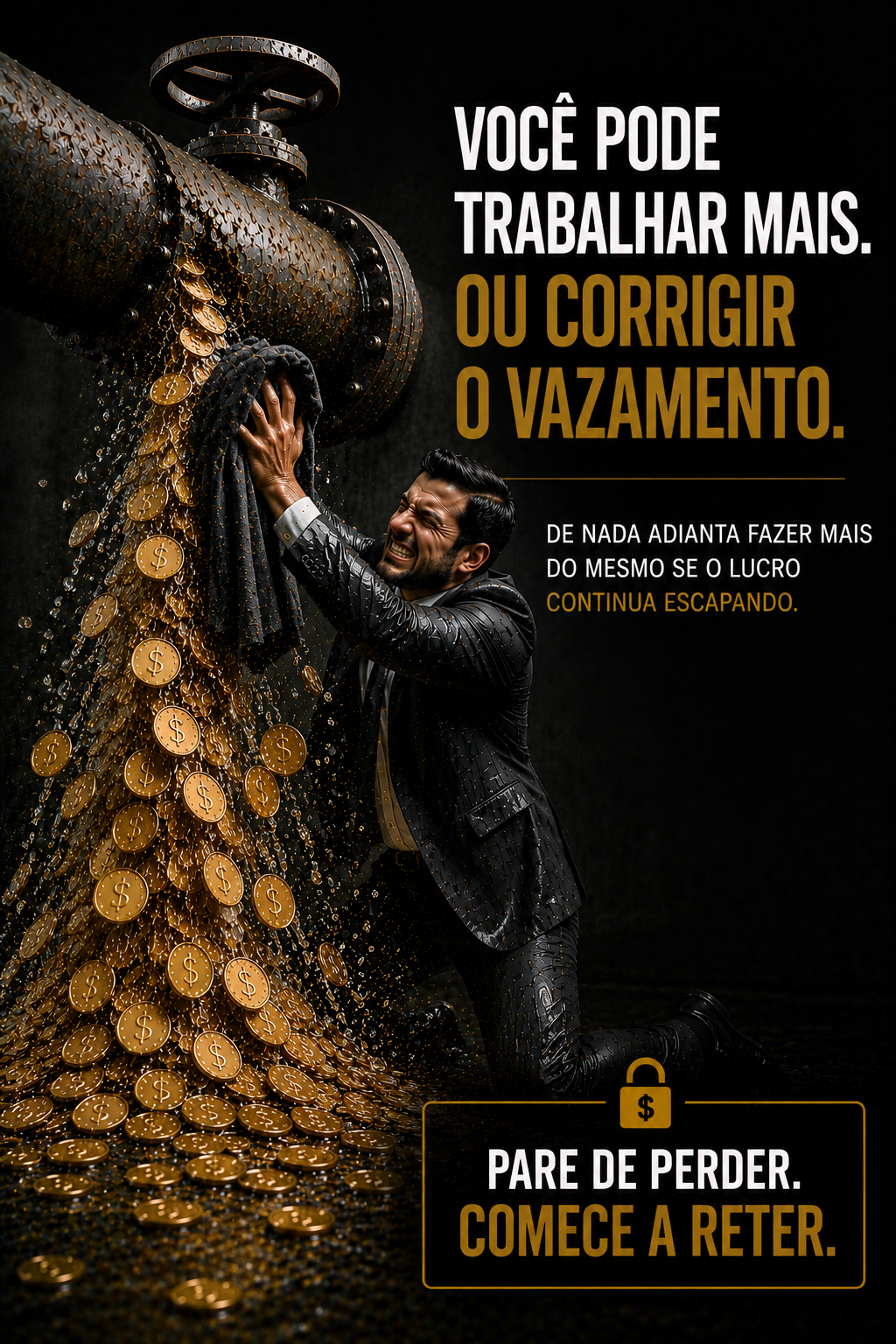 Trabalhar mais não corrige desperdícios