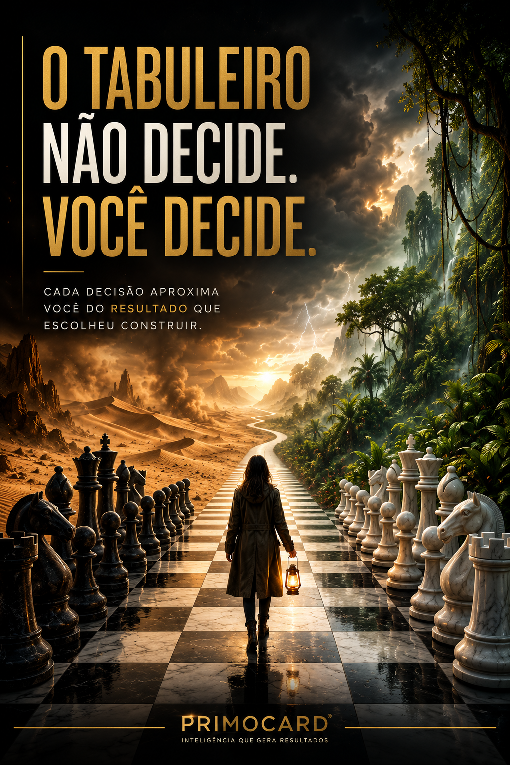 O tabuleiro não decide, você decide