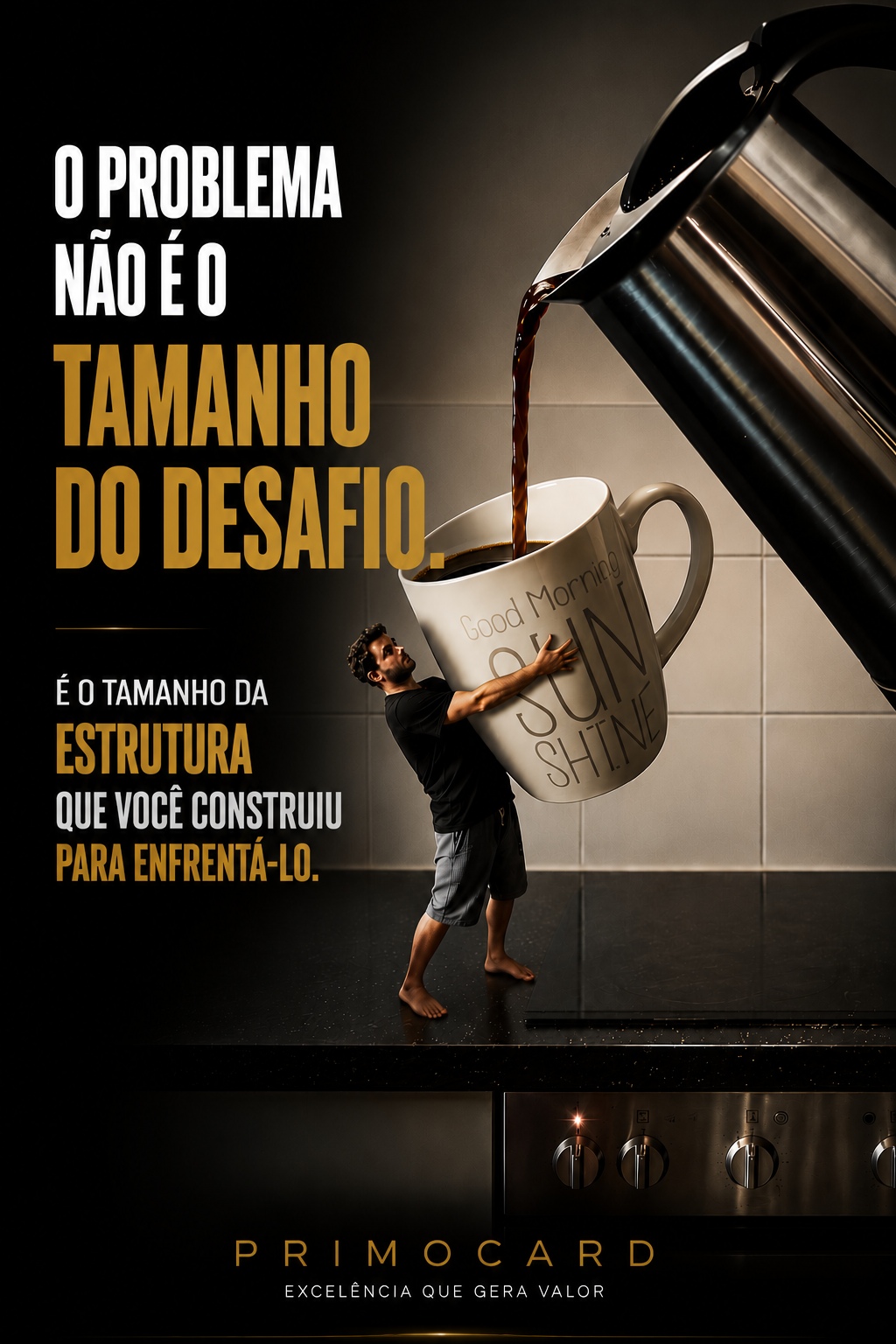O desafio revela o tamanho da estrutura