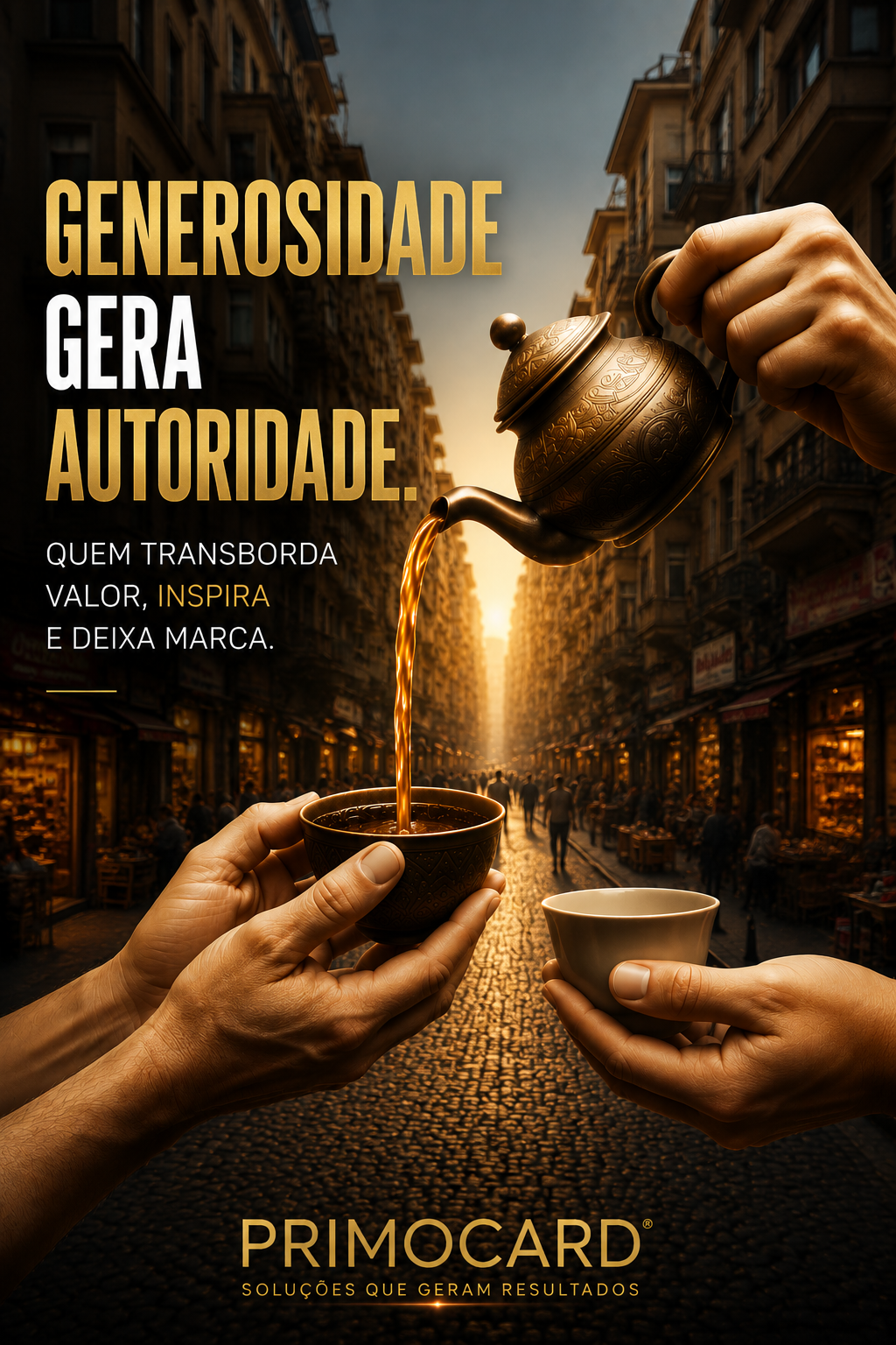 Quem compartilha valor se torna referência