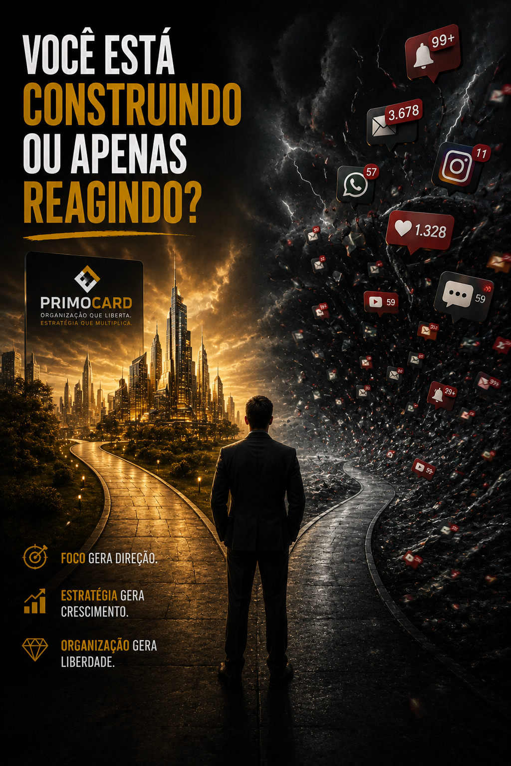 Você está construindo ou apenas reagindo?