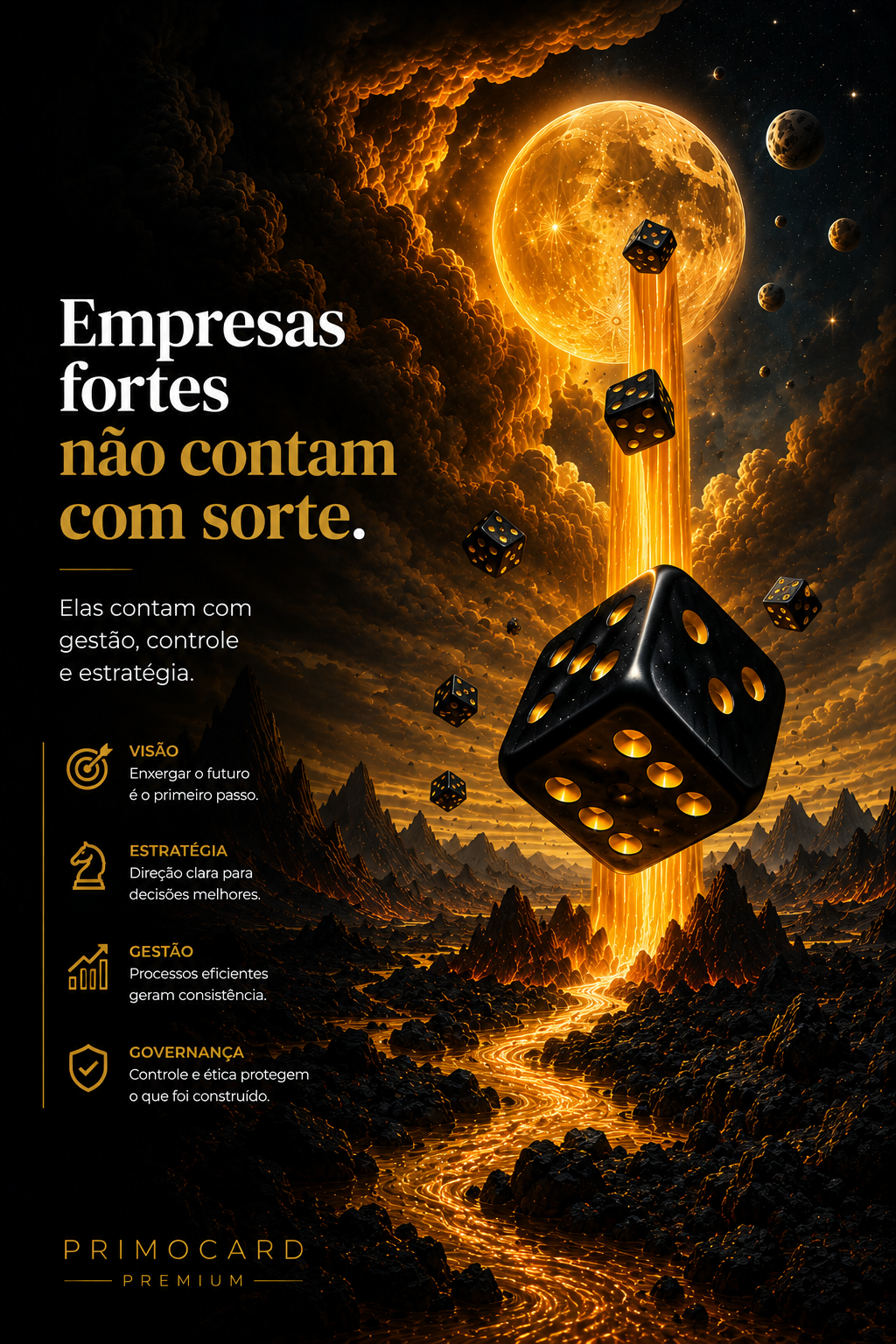 Empresas fortes não contam com sorte