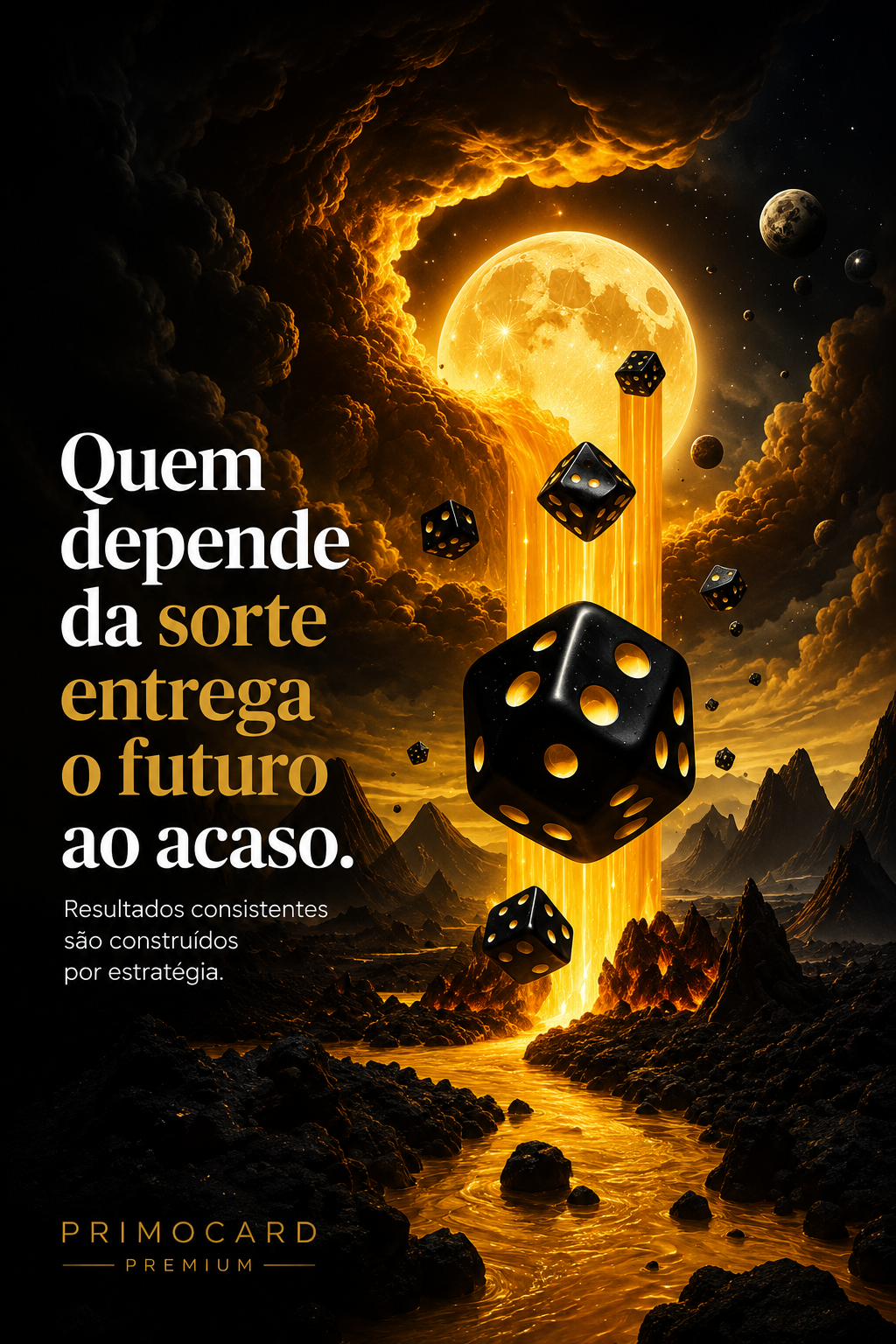 Quem depende da sorte entrega o futuro ao acaso