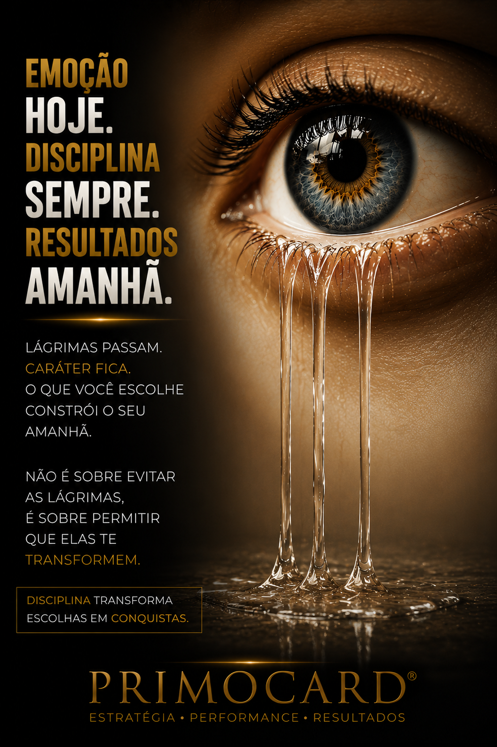Emoções passam, escolhas permanecem