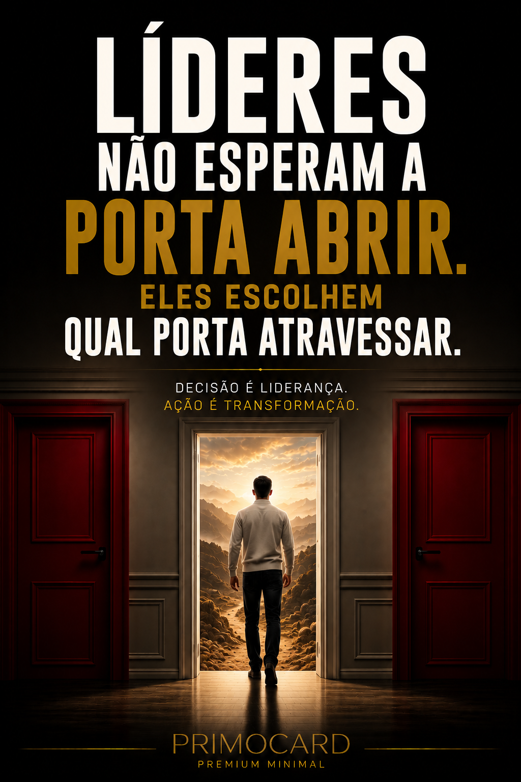 Líderes escolhem qual porta atravessar