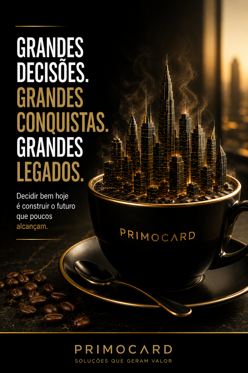Grandes empresas são construídas por grandes decisões