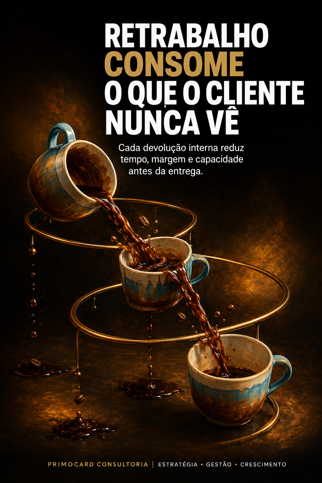 Retrabalho reduz margem e capacidade operacional