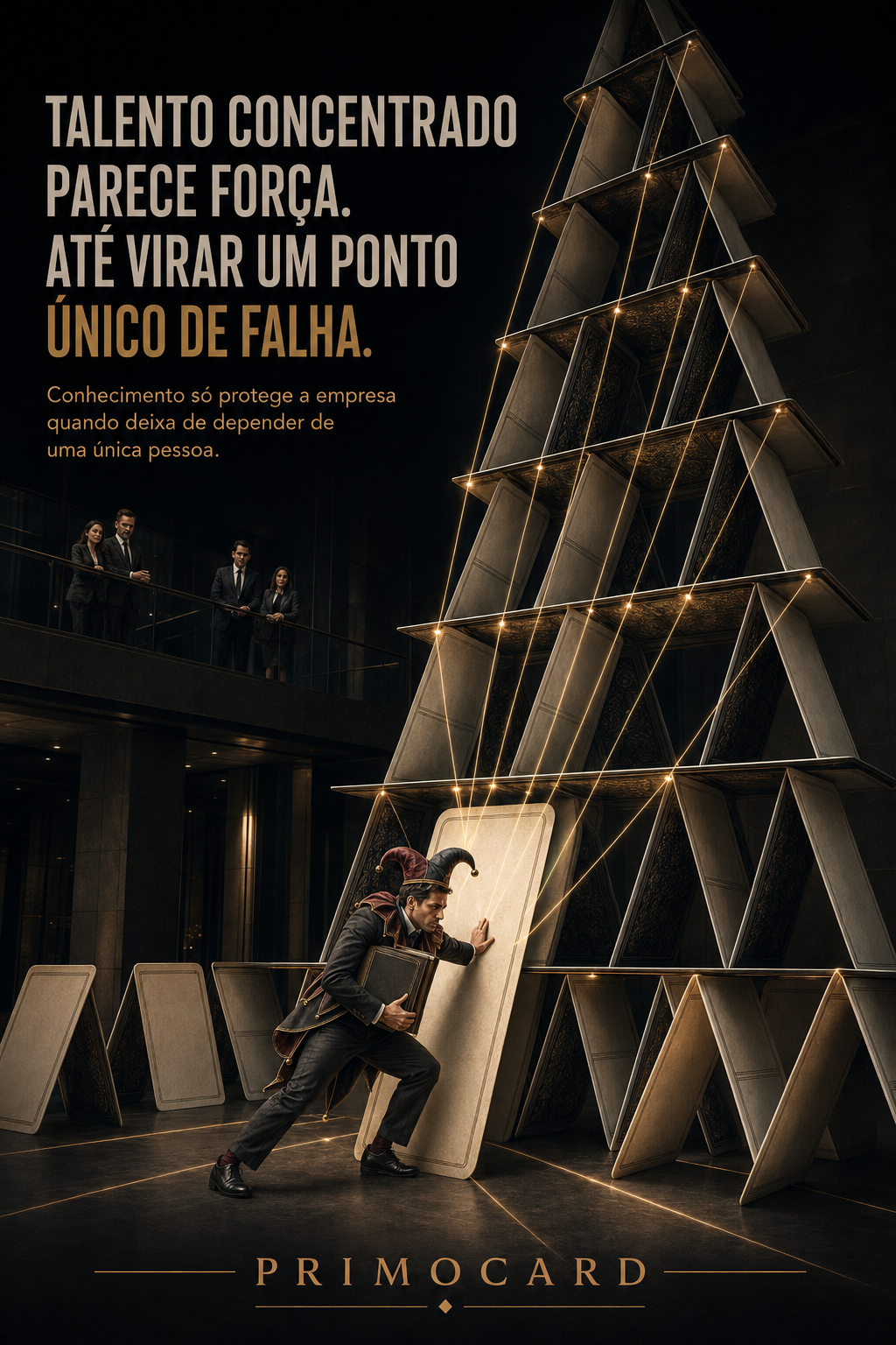 Conhecimento concentrado cria um ponto único de falha