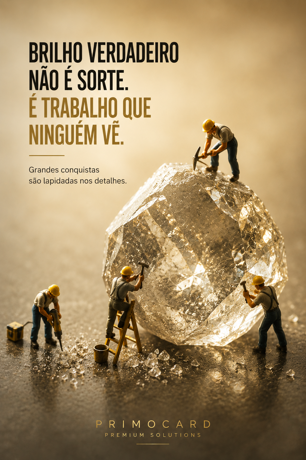 O brilho verdadeiro é construído