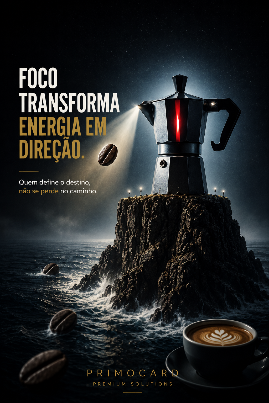Foco transforma energia em direção
