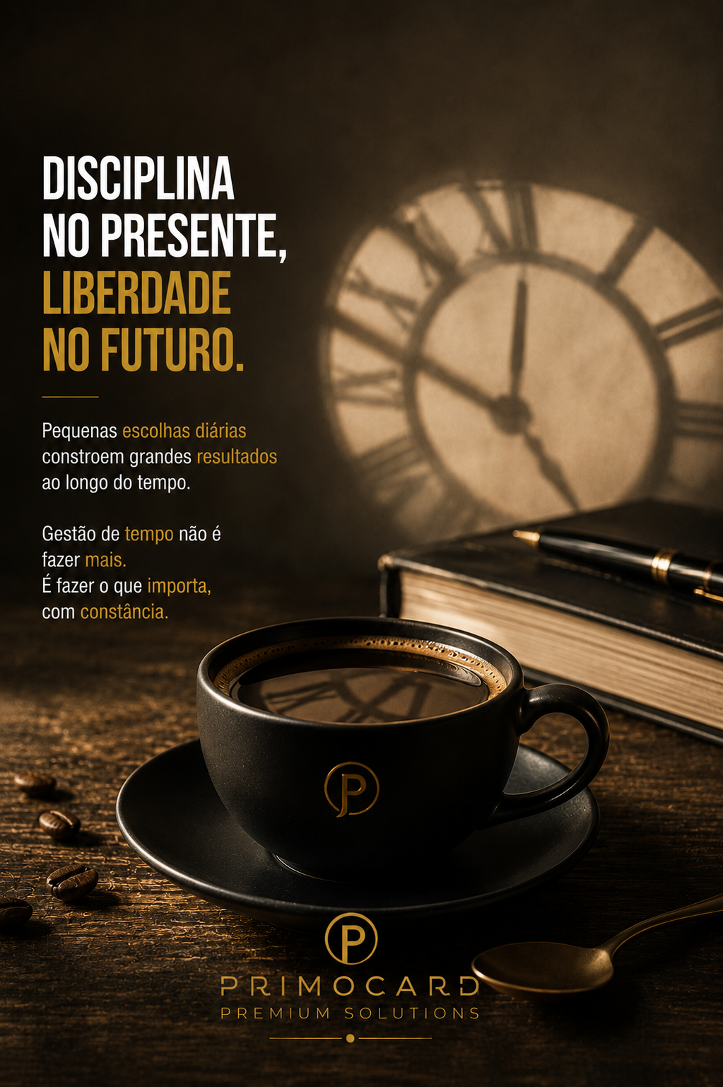 Disciplina no presente, liberdade no futuro