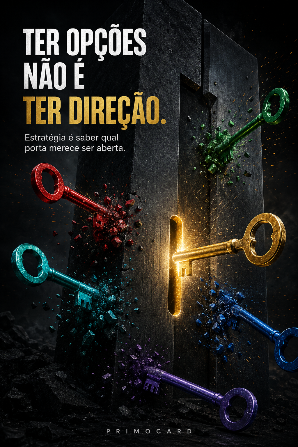 Ter opções não significa ter direção
