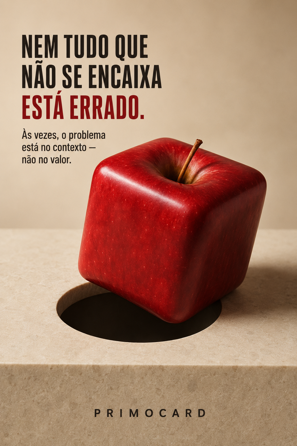 Nem tudo que não se encaixa está errado
