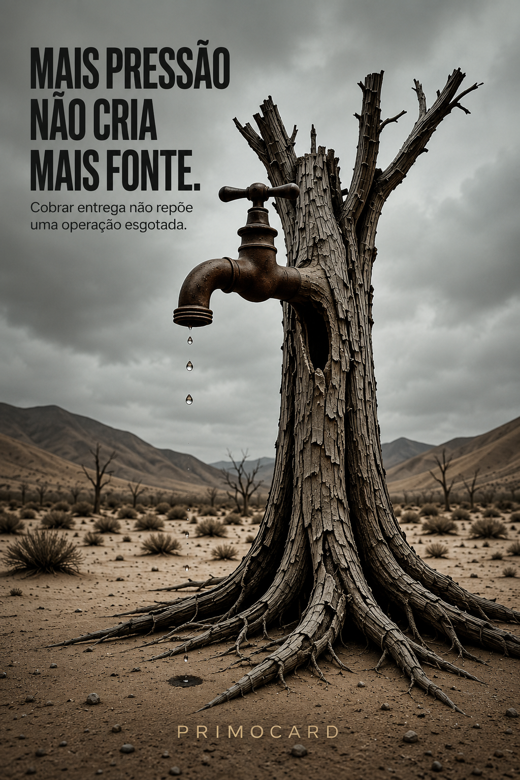 Mais pressão não cria mais fonte