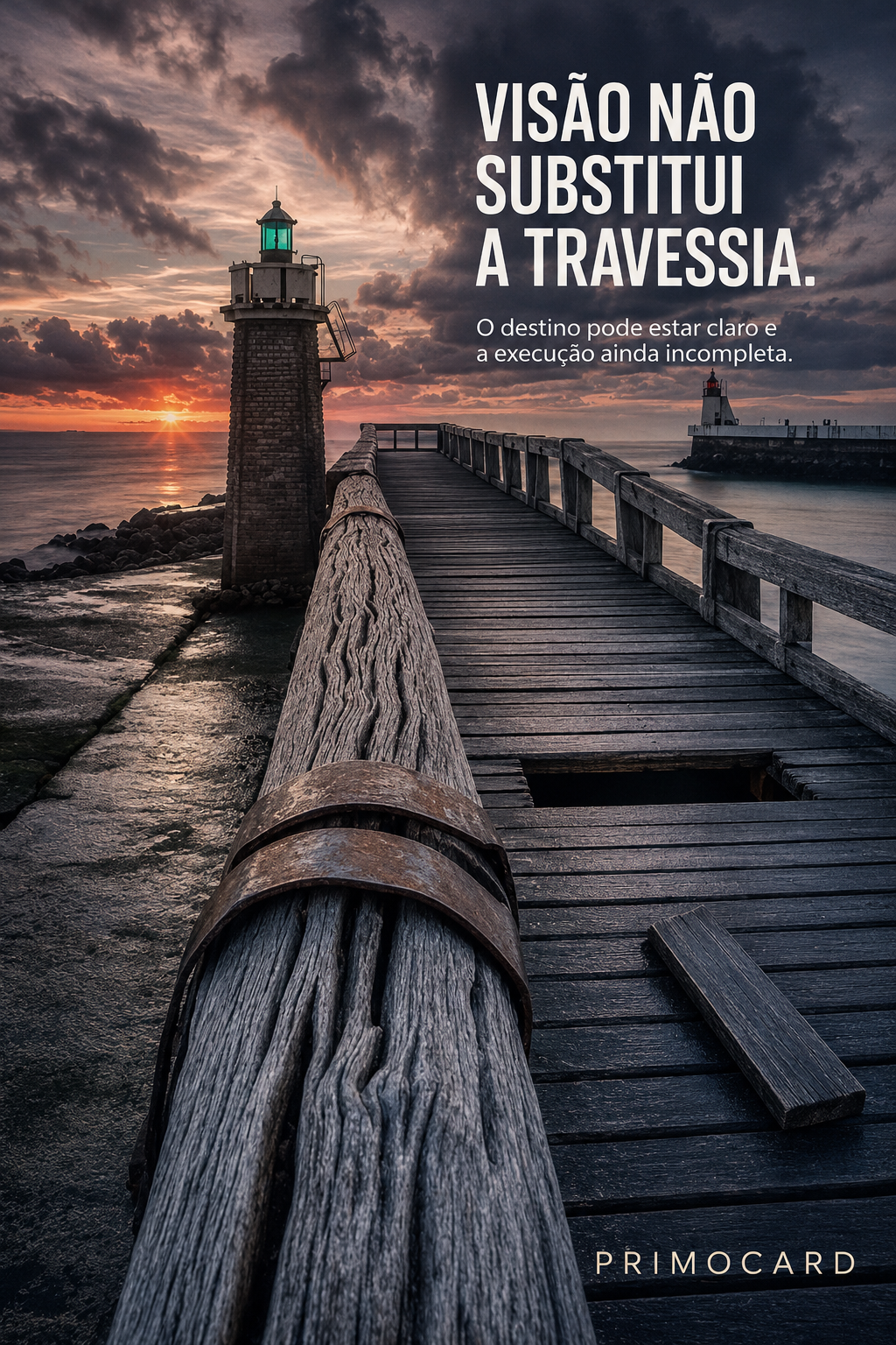 Visão não substitui a travessia
