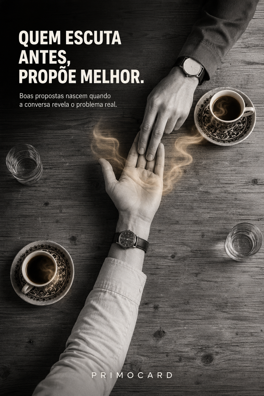 Quem escuta antes propõe melhor