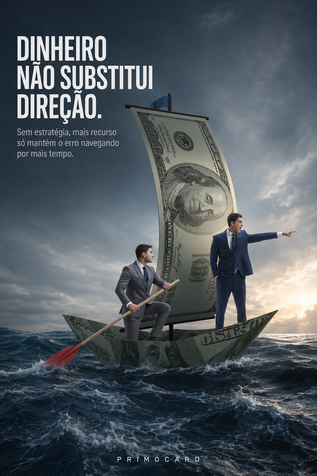 Dinheiro não substitui direção