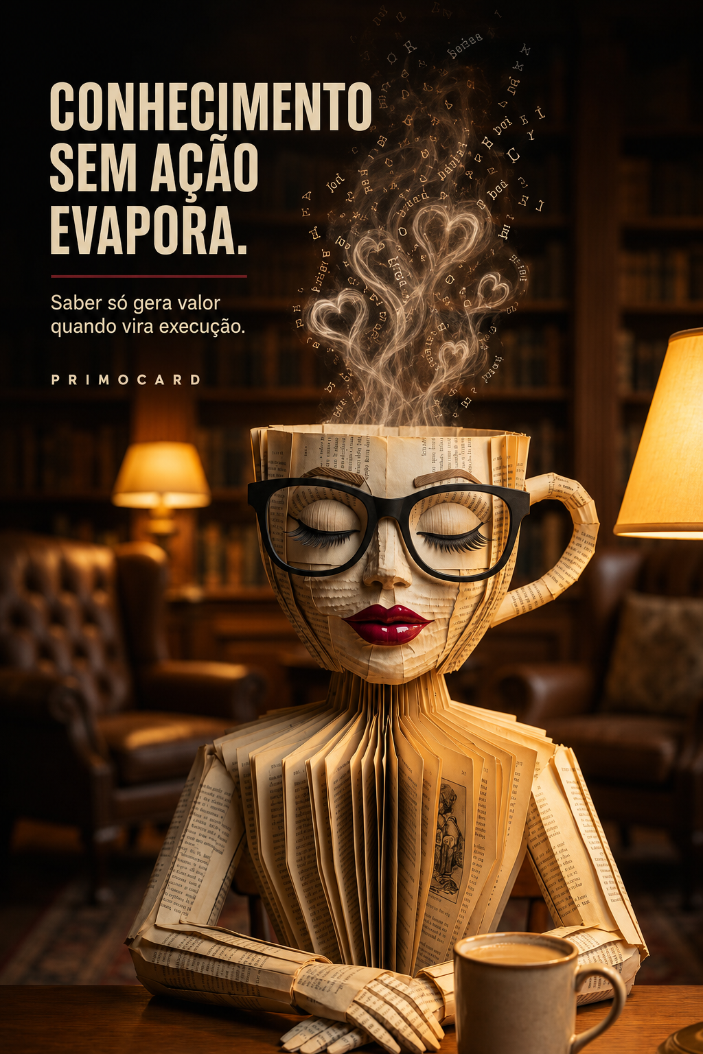 Conhecimento sem ação evapora
