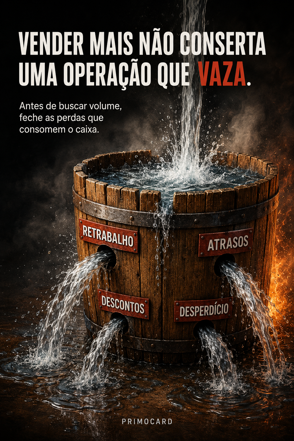 Vender mais não resolve uma operação ineficiente