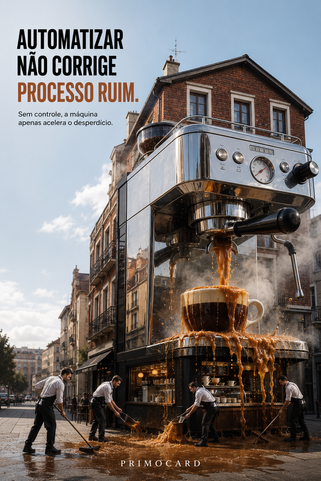 Automatizar um processo ruim amplia o desperdício