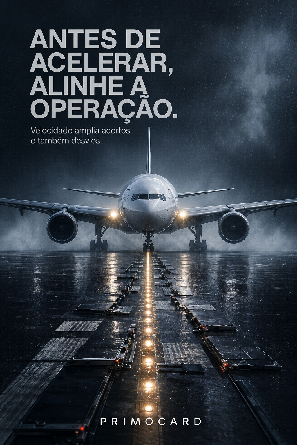 Antes de acelerar, alinhe a operação