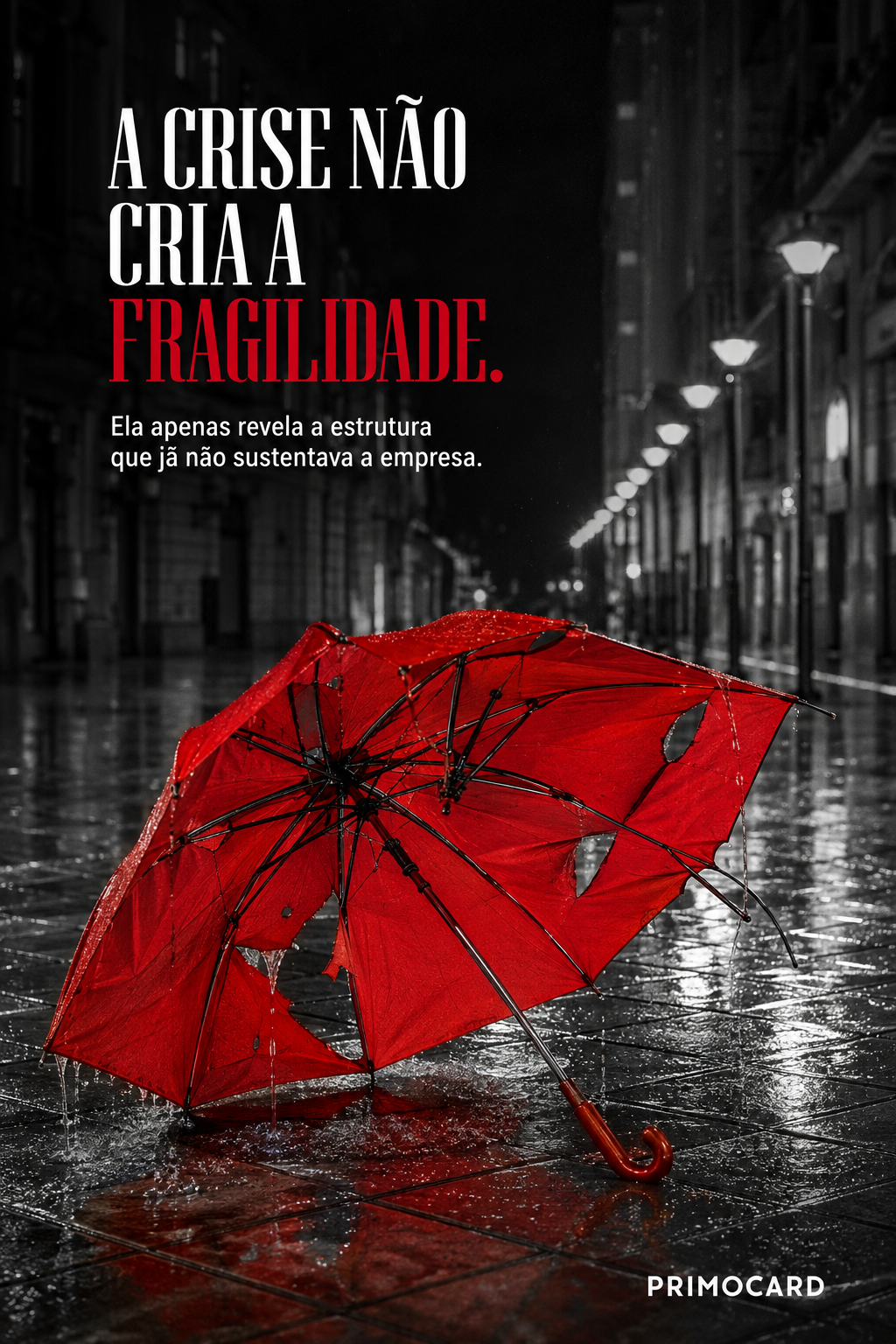 A crise apenas revela a fragilidade existente