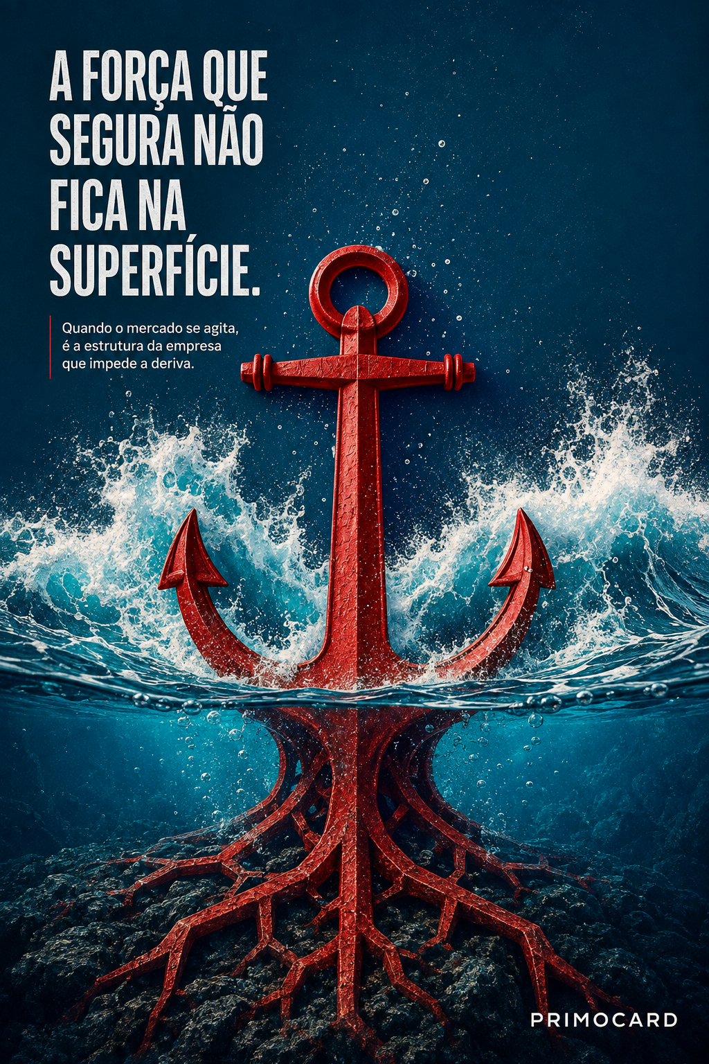 A força que sustenta não fica na superfície