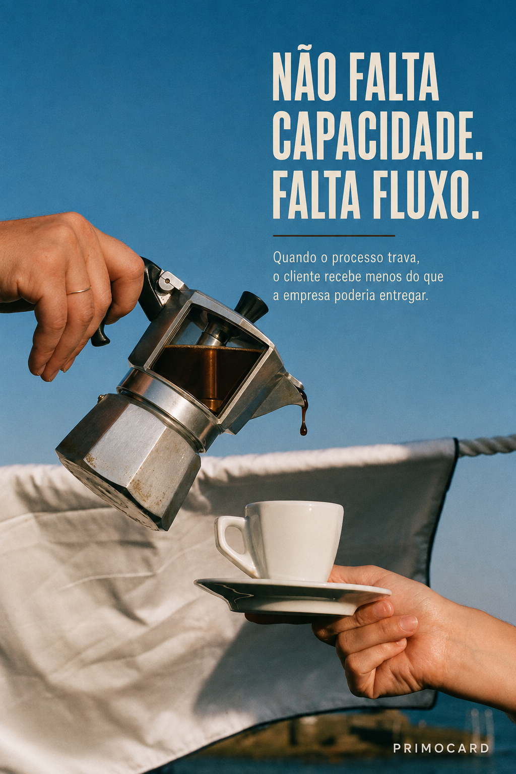 Não falta capacidade, falta fluxo