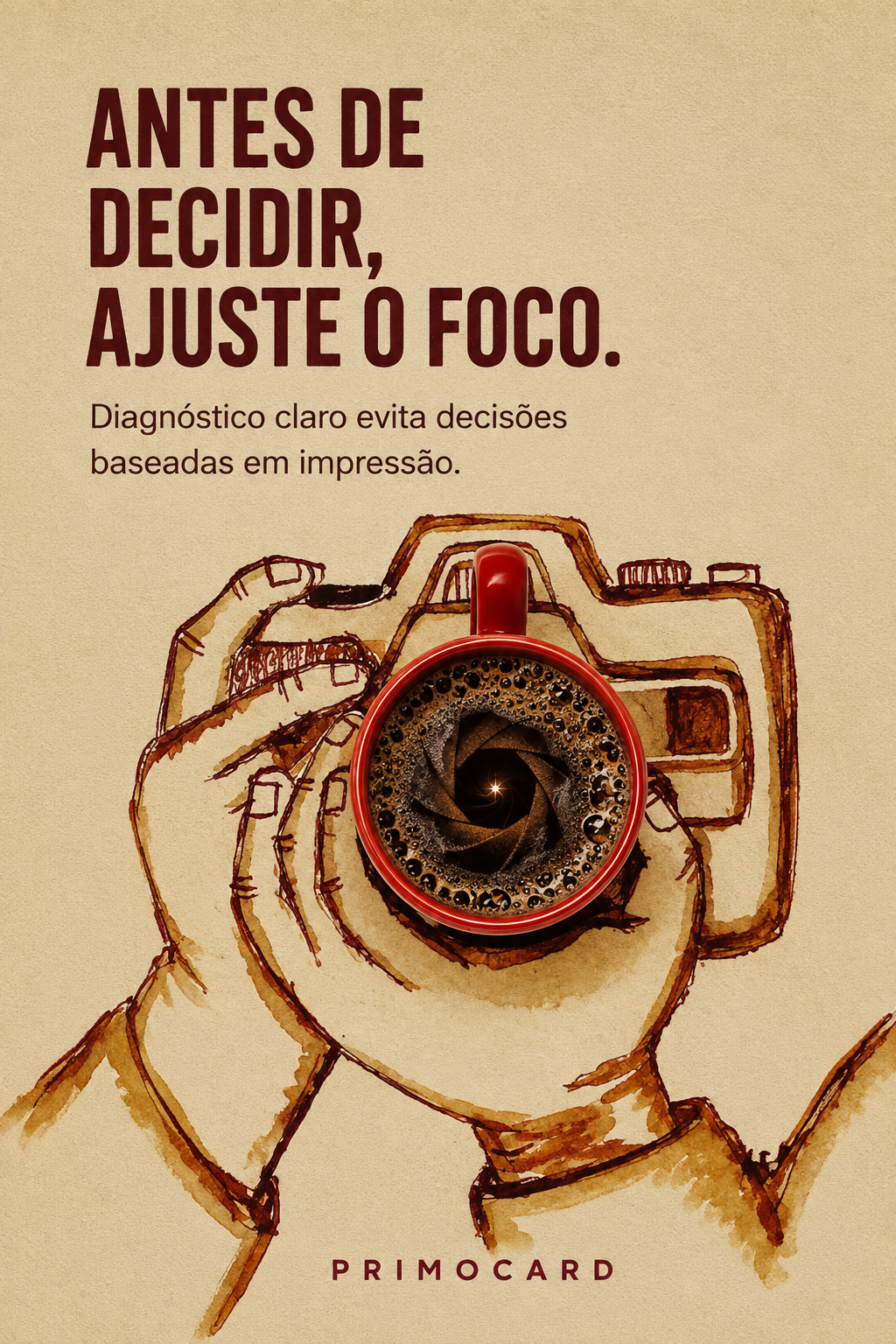 Antes de decidir, ajuste o foco