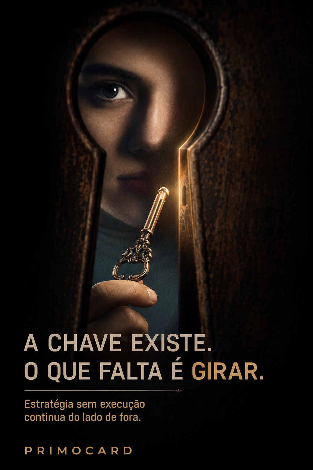 A chave existe, o que falta é girar