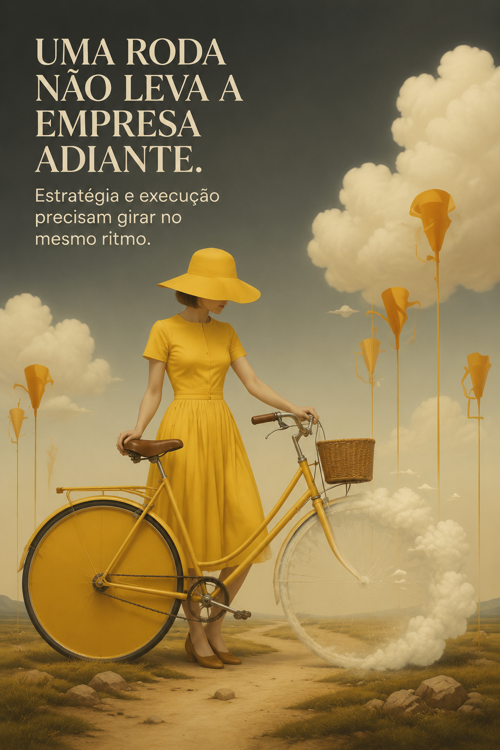 Uma roda não leva a empresa adiante