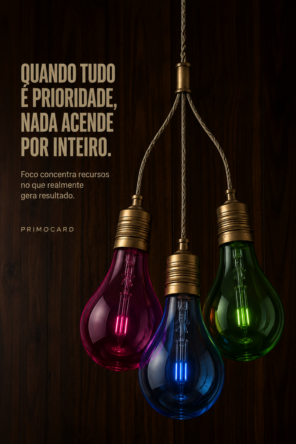 Quando tudo é prioridade, nada acende por inteiro