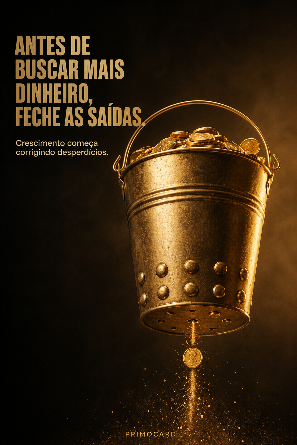 Antes de buscar mais dinheiro, feche as saídas