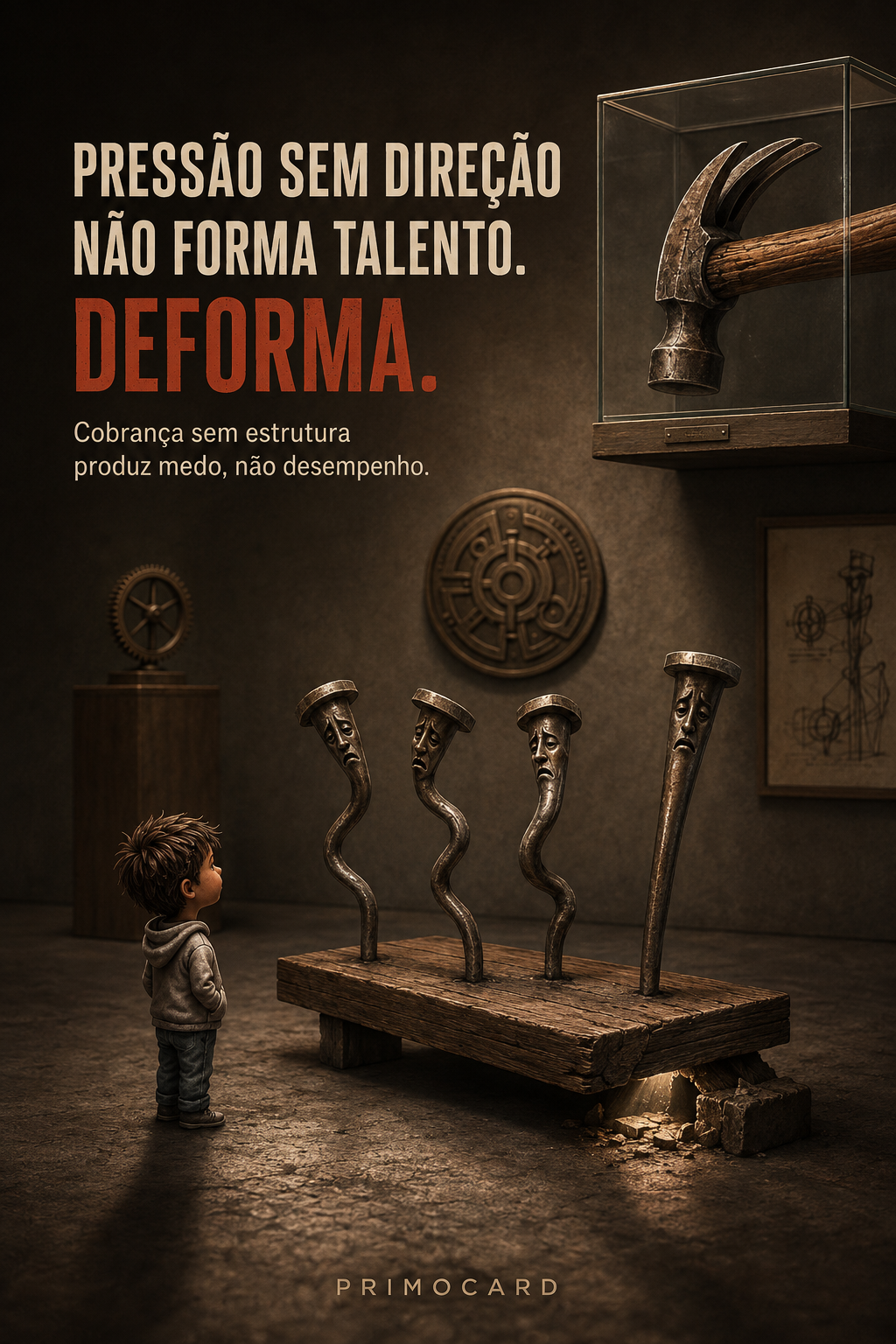 Pressão sem direção deforma o talento
