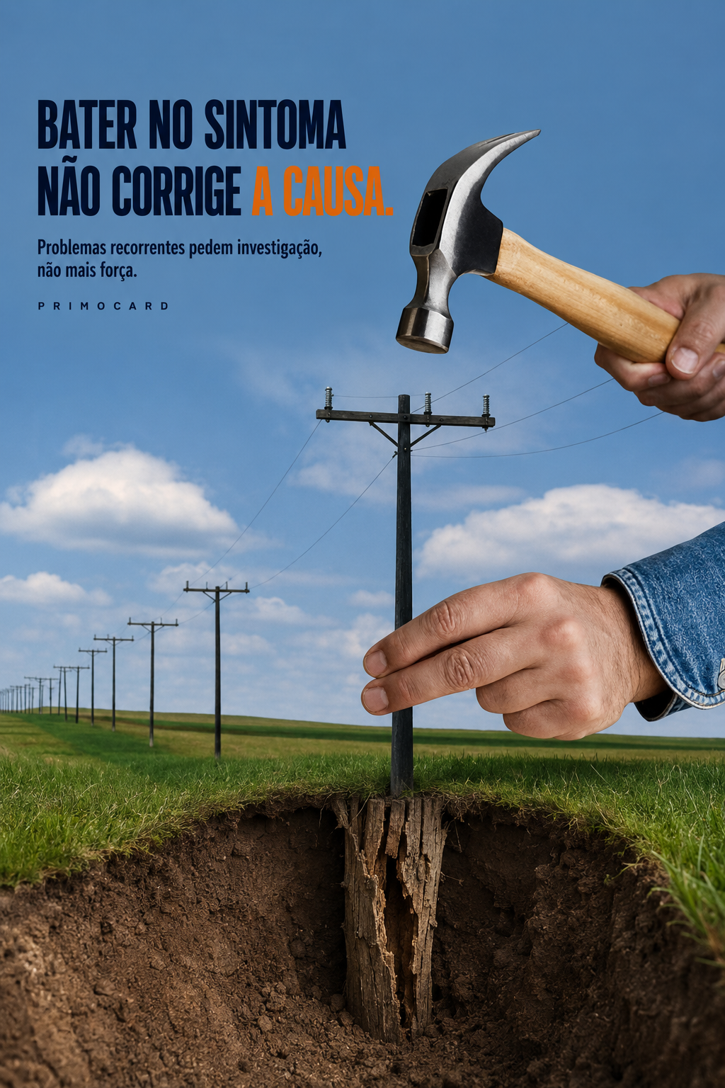 Combater o sintoma não corrige a causa