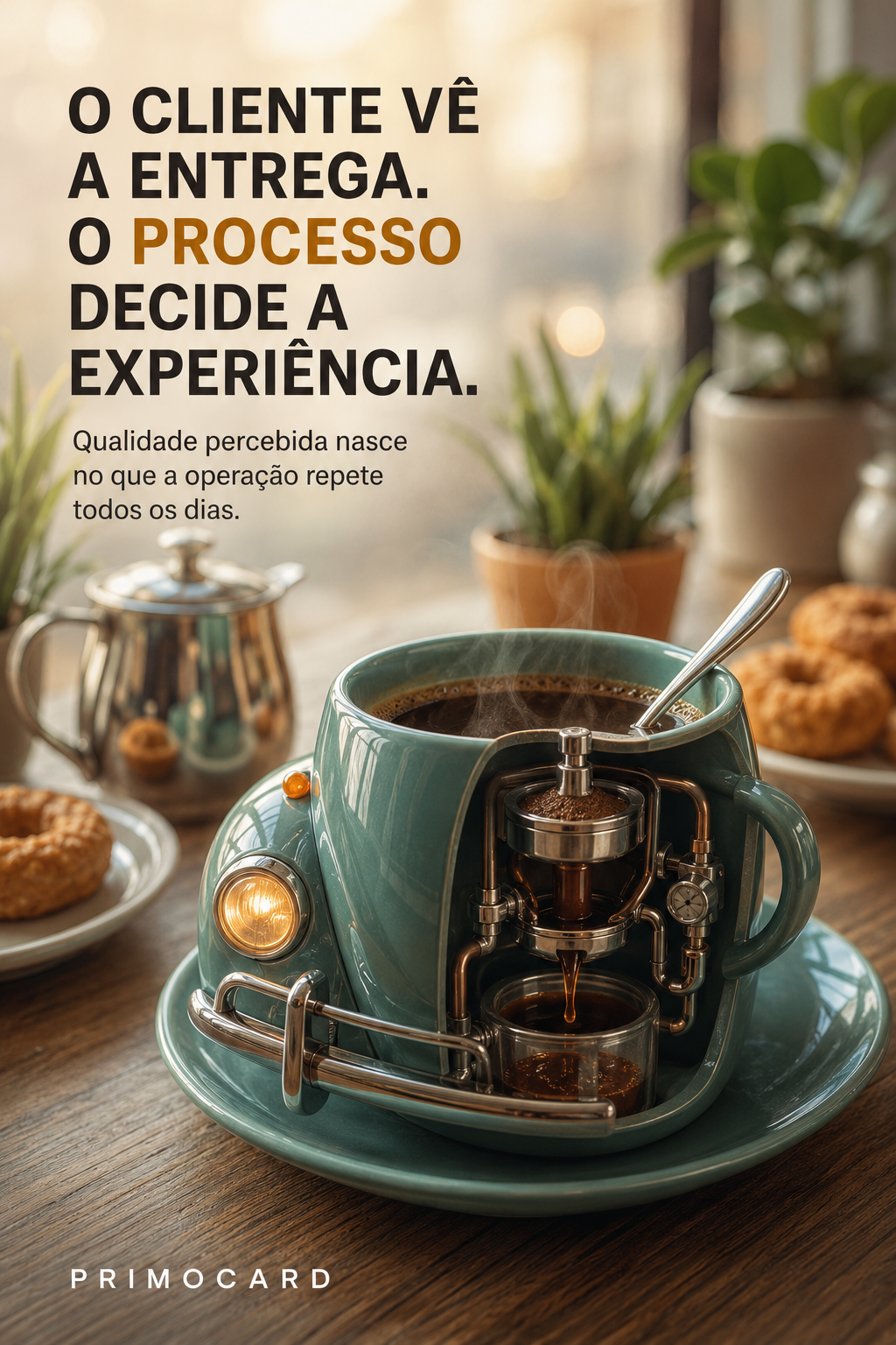 O processo define a experiência do cliente